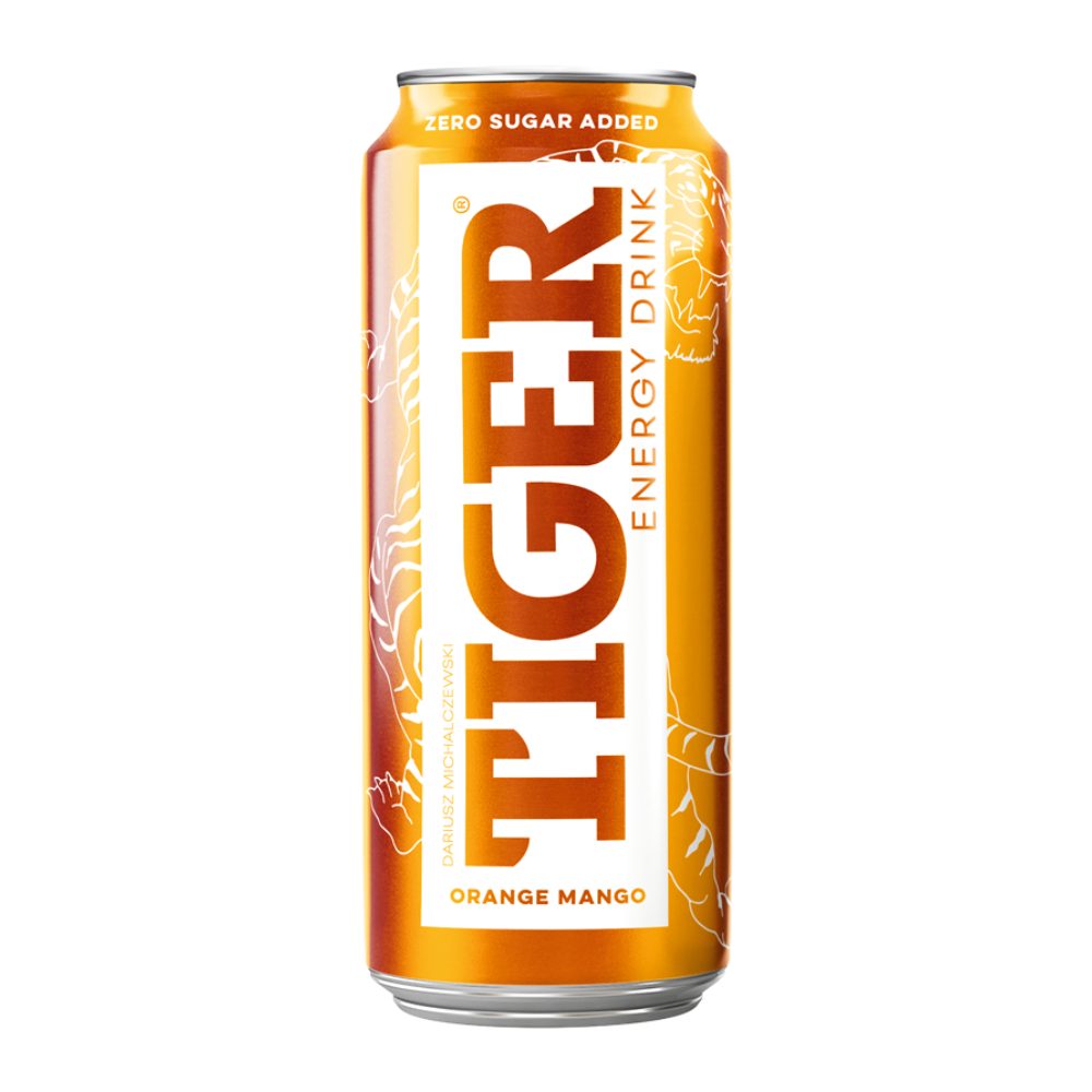 Energetyk Tiger Orange Mango 250 ml Puszka DRS