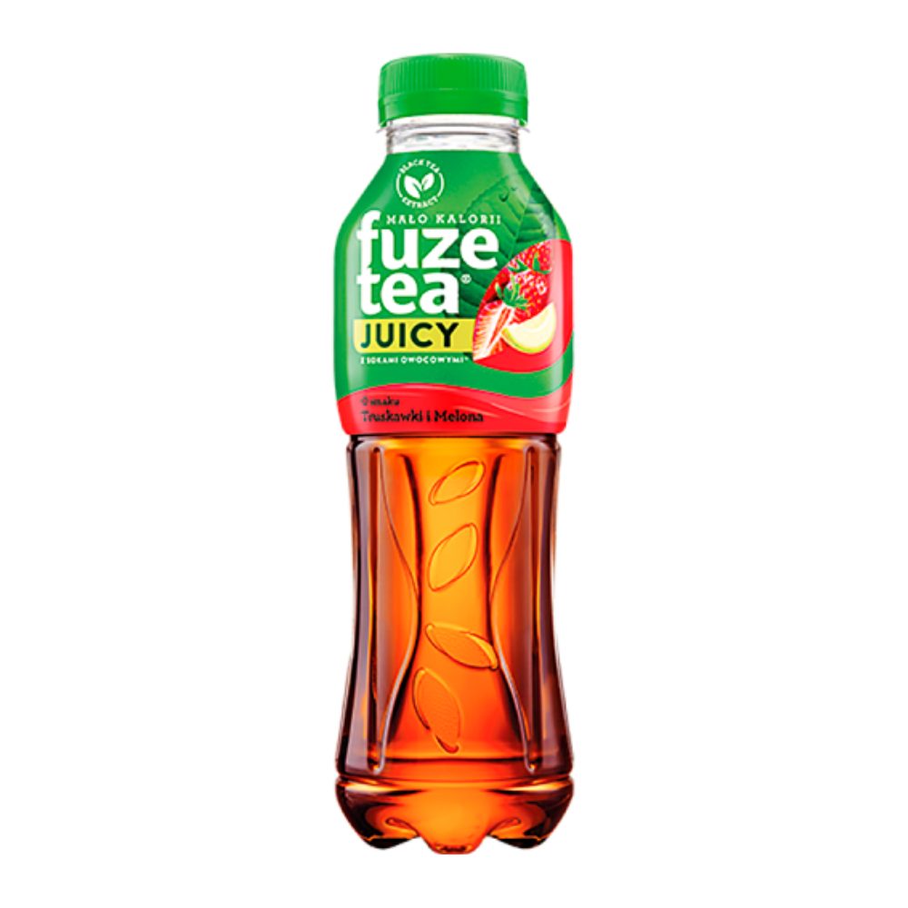 Napój FuzeTea czarna herbata o smaku truskawki i melona 500 ml DRS