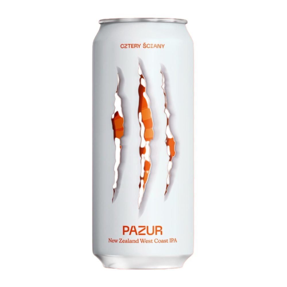 Piwo Cztery Ściany Pazur New Zealand West Coast IPA 5,7% 500 ml puszka DRS