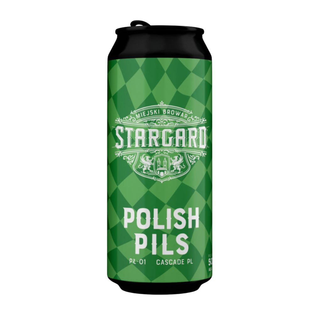 Piwo Miejski Browar Stargard Polish Pils 4,9% 500 ml puszka DRS