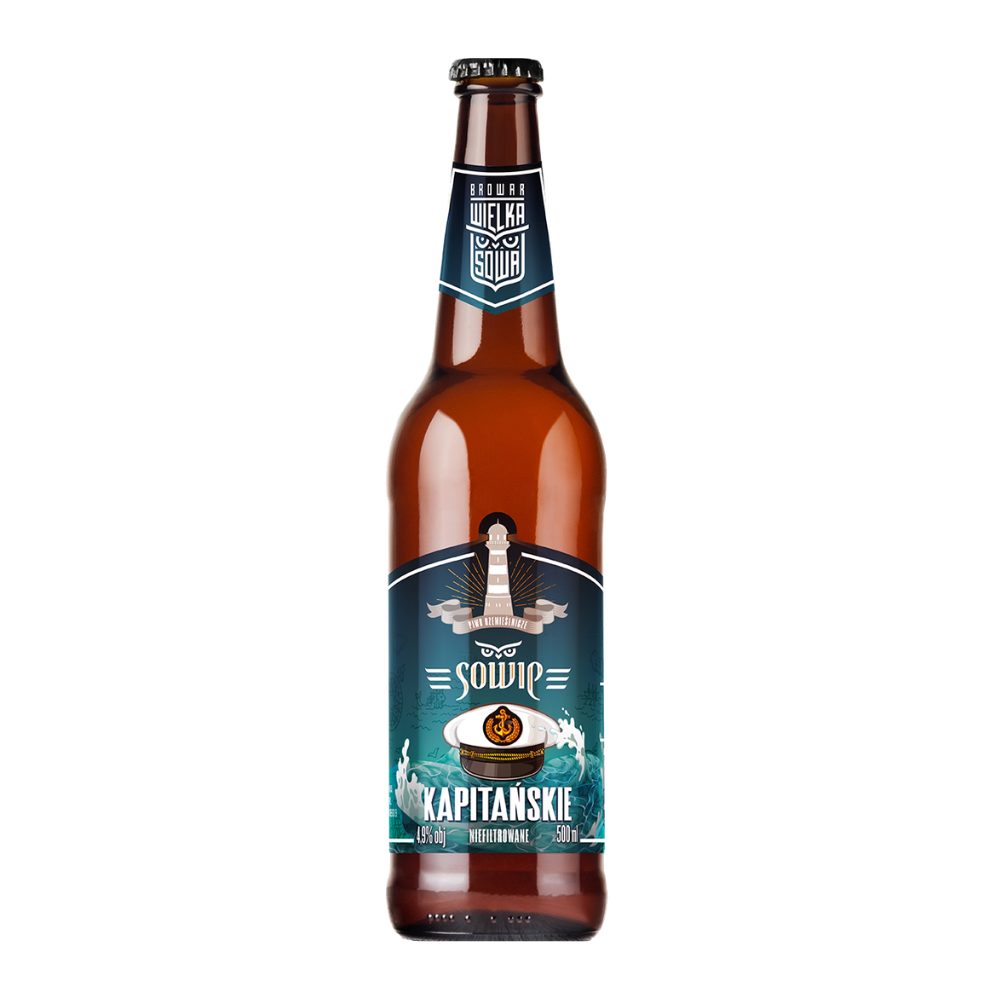 Piwo Sowie Kapitańskie 4,9% 500 ml
