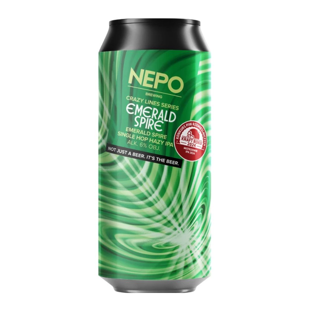 Piwo Nepomucen Crazy Lines Series Emerald Spire 6% 500 ml puszka DRS