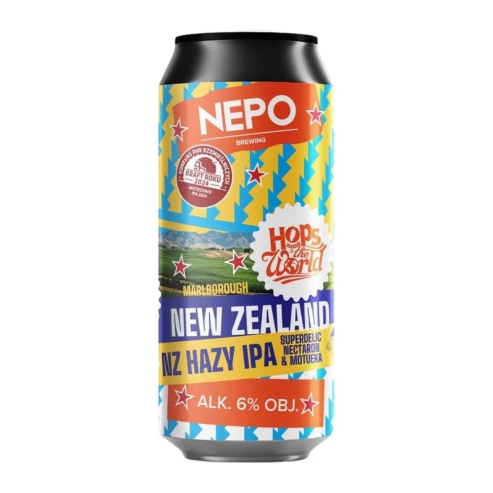 Piwo Nepomucen Marlborough Hops Around the World 6% 500 ml puszka DRS