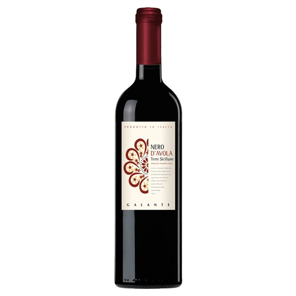 Wino Galante Nero D`Avola Sicilia 13% czerwone półwytrawne 750 ml