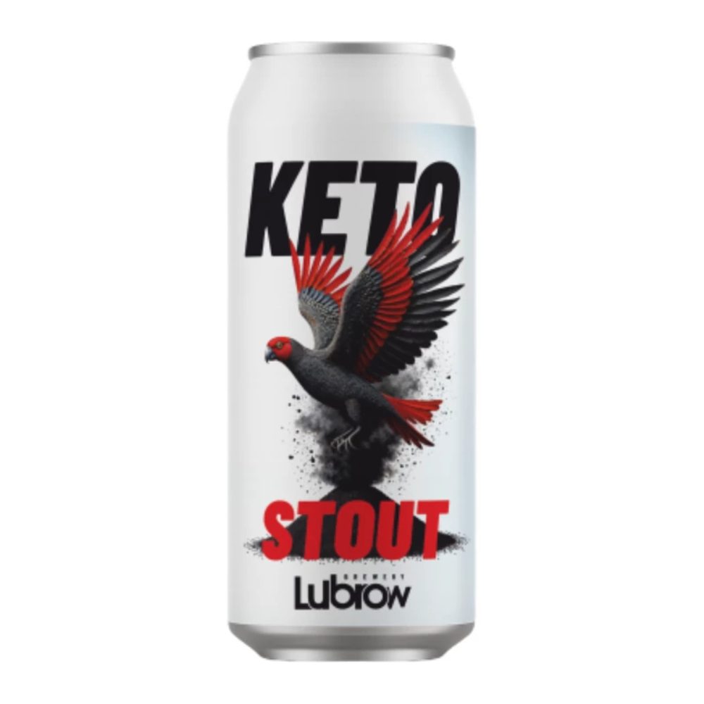 Piwo Lubrow Keto Stout 5% 500 ml puszka