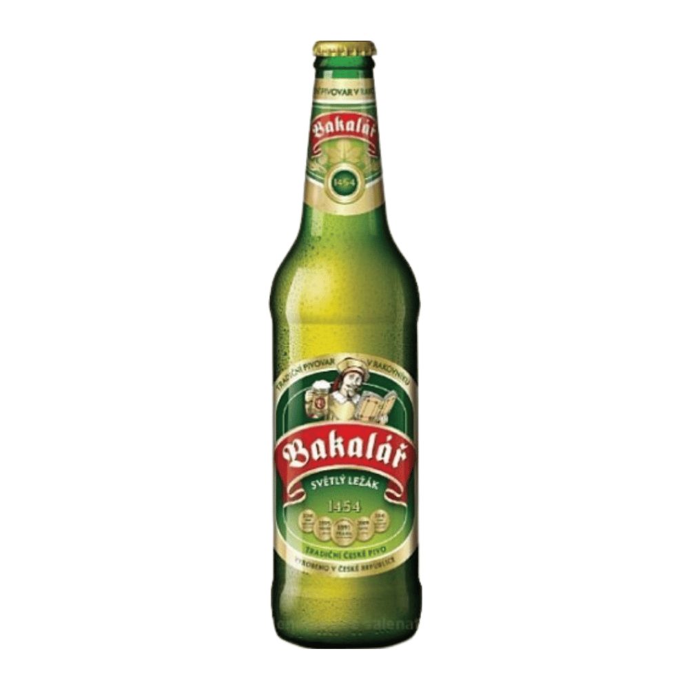 Piwo Bakalar 12 Svetly Lezak 4,9% 500 ml zwrotna