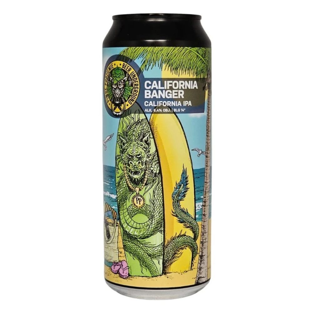 Piwo Piwne Podziemie California Banger - California IPA 6,4% 500 ml puszka DRS