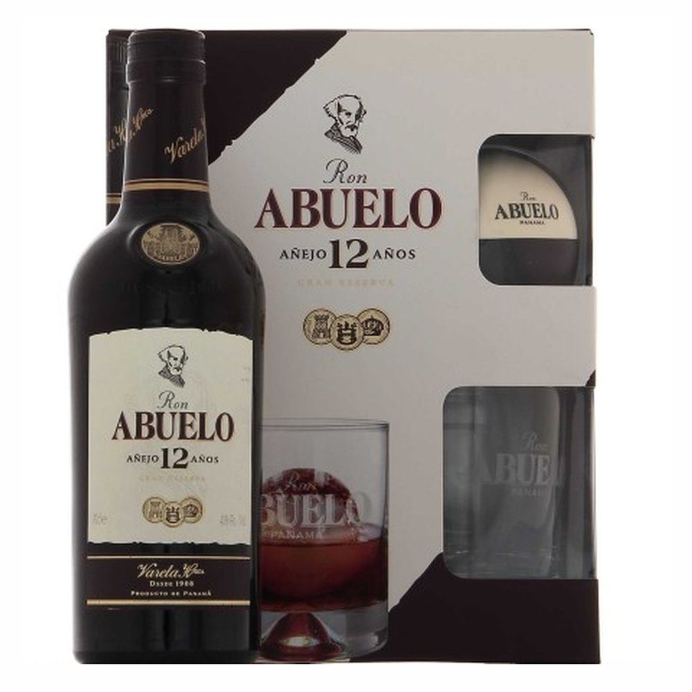 Rum Abuelo 12 YO + szklanka 40% 700 ml