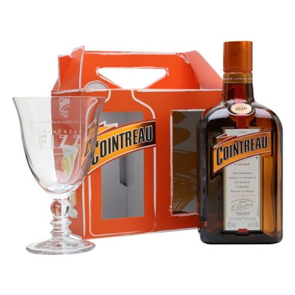 Likier Cointreau + kieliszki 40% 700 ml