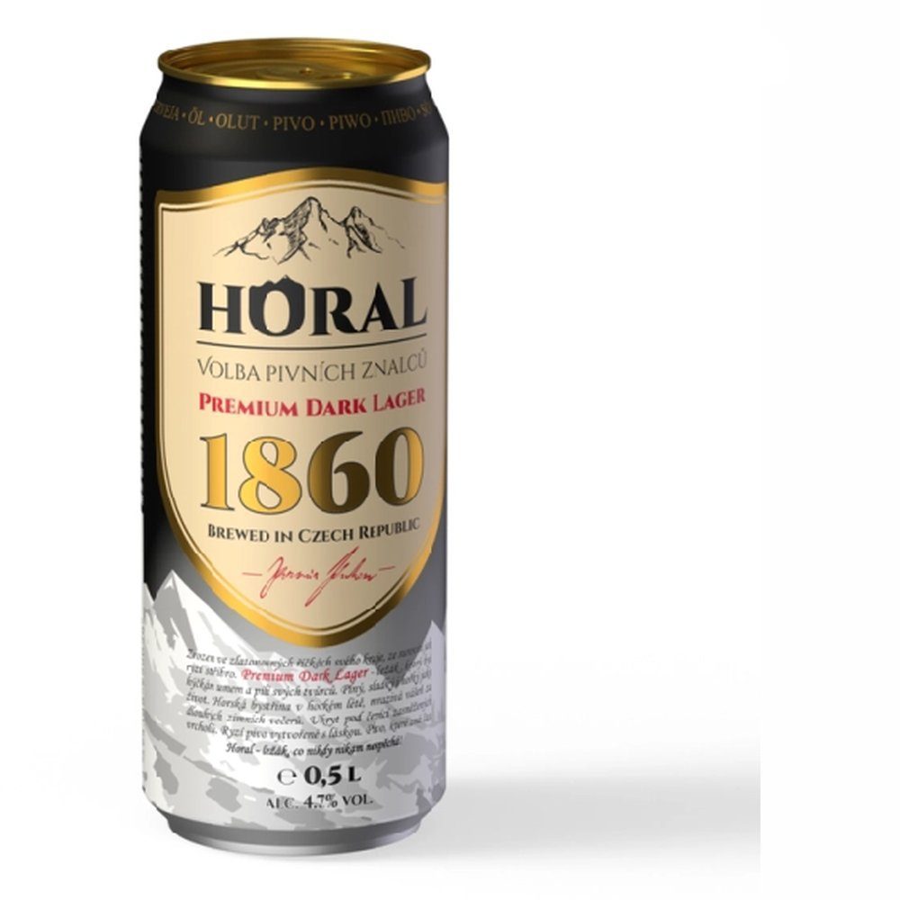 Piwo Horal Lager Zestaw 3 x 500 ml puszka + kufel