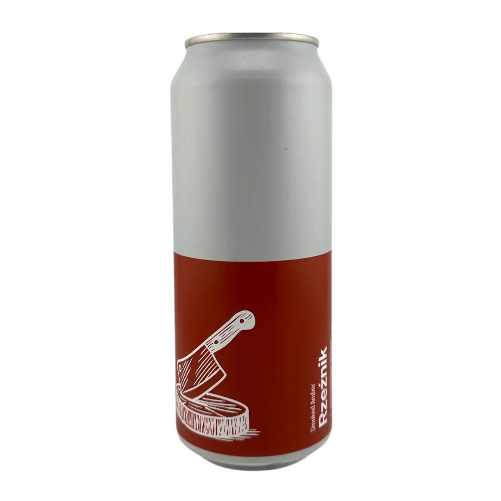 Piwo Ziemia Obiecana Rzeźnik  Smoked Amber 6% 500 ml puszka