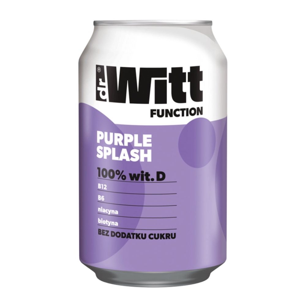 Napój Dr. Witt Magnesium Function Purple Splash Gruszka Lawenda 330 ml puszka DRS