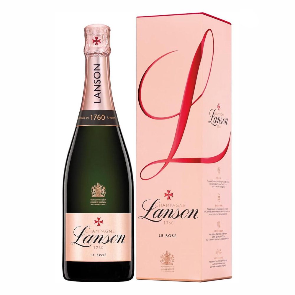 Wino Musujące Lanson Szampan Brut Le Rose 12,5% różowe 750 ml