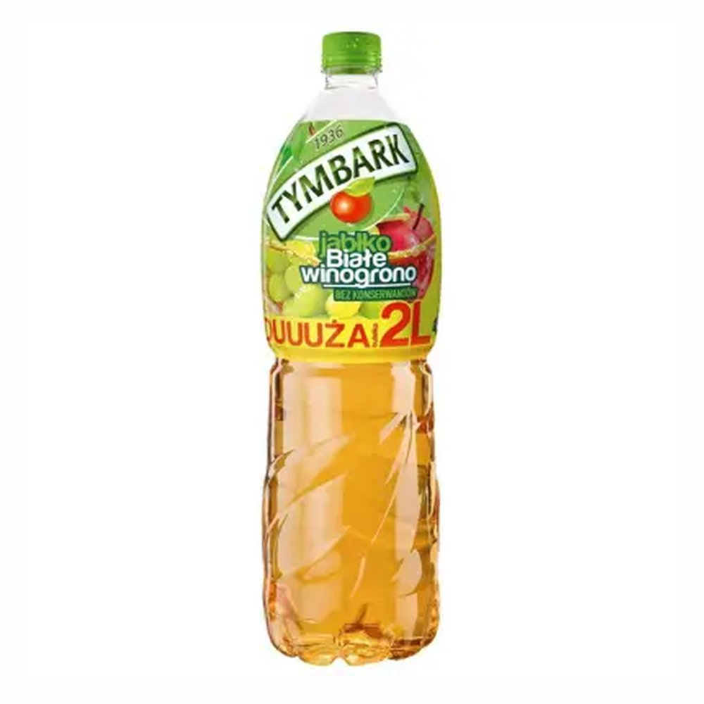 Tymbark Aseptic Jabłko Białe Winogrono 2000 ml DRS
