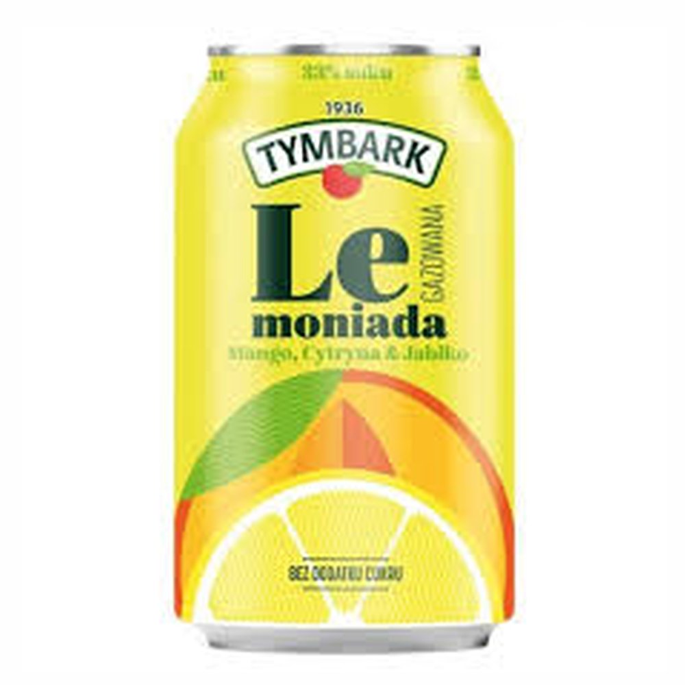 Napój Tymbark Lemoniada Gazowana Jabłko Cytryna Mango 330 ml DRS