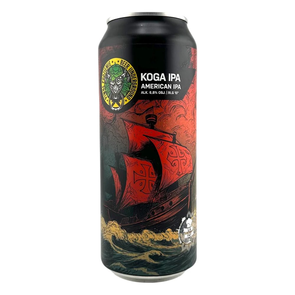 Piwo Piwne Podziemie Koga IPA American IPA 6% 500 ml puszka DRS