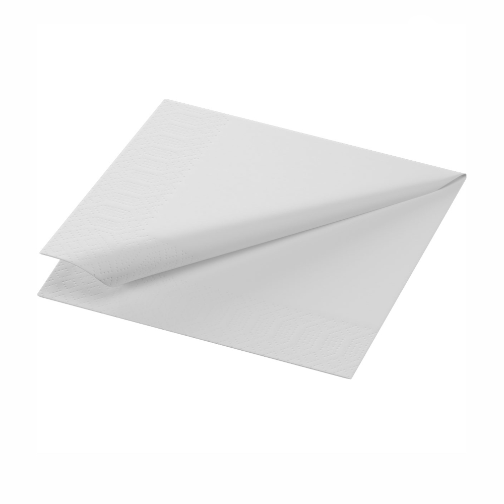 Serwetka Tissue 24 x 24 cm Biały 3-warstwowa karton 2000 sztuk