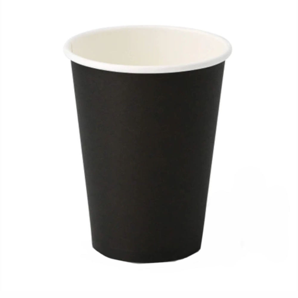 Kubek papierowy czarny dyspersja 350 ml śr. 90 mm x 50