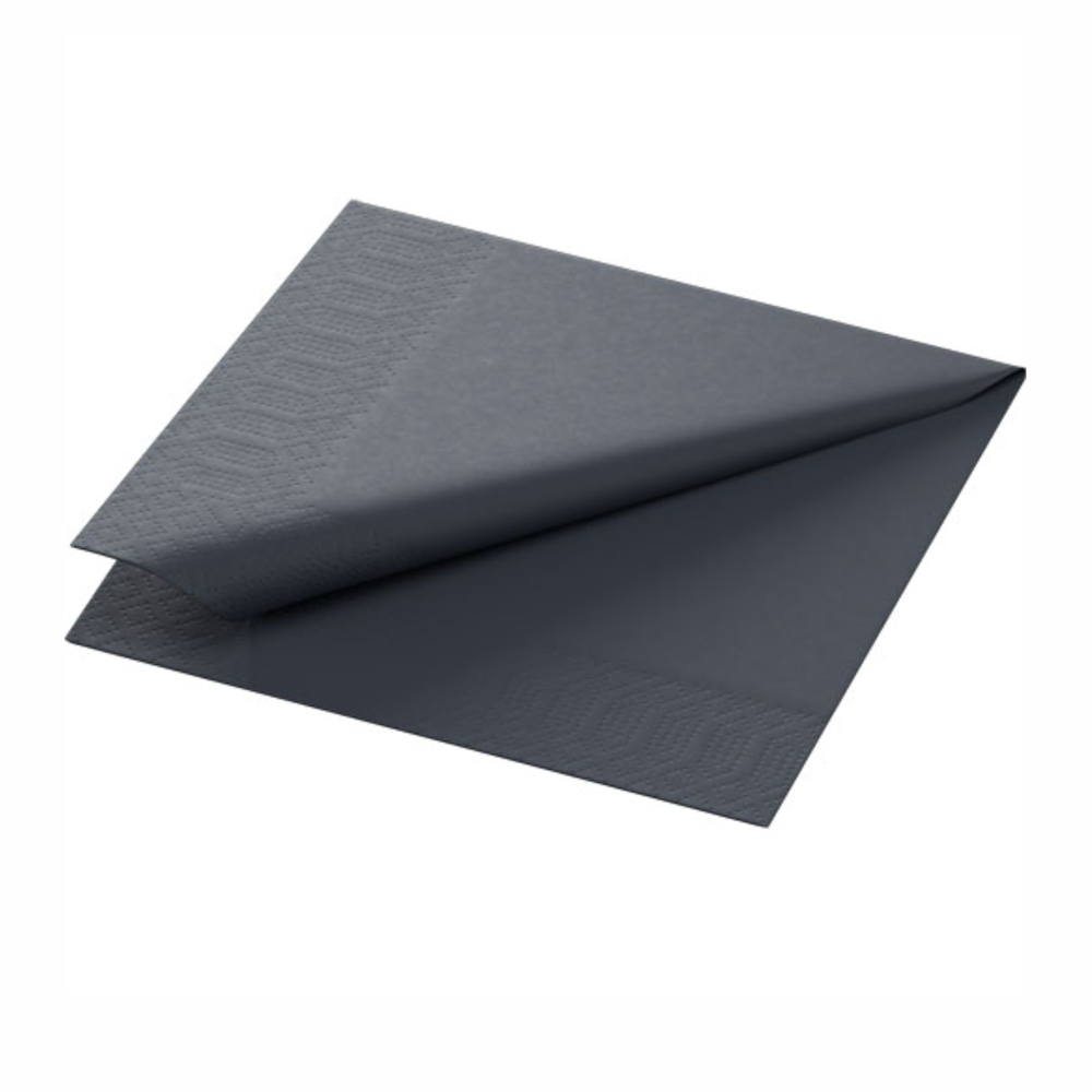 Serwetka Tissue 24 x 24 cm Czarny 2-warstwowa