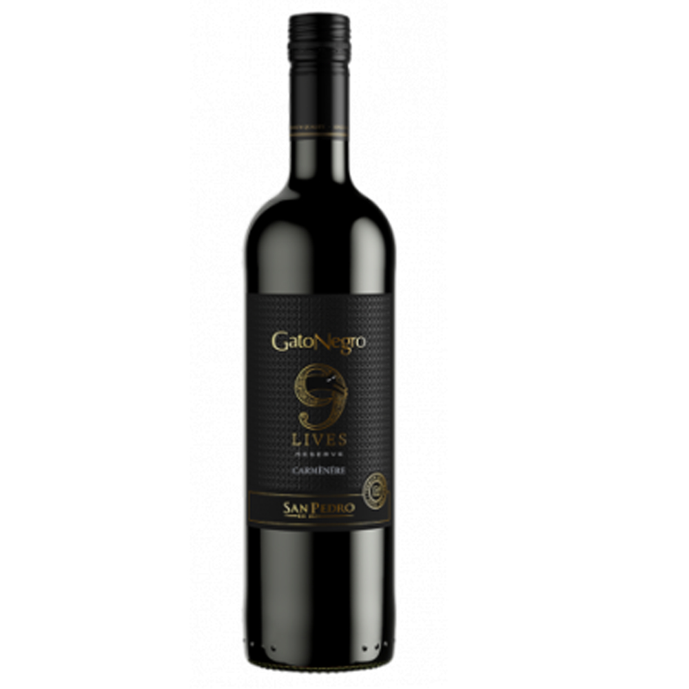 Wino Gato Negro 9 Lives Carmenere 13,5% czerwone wytrawne 750 ml