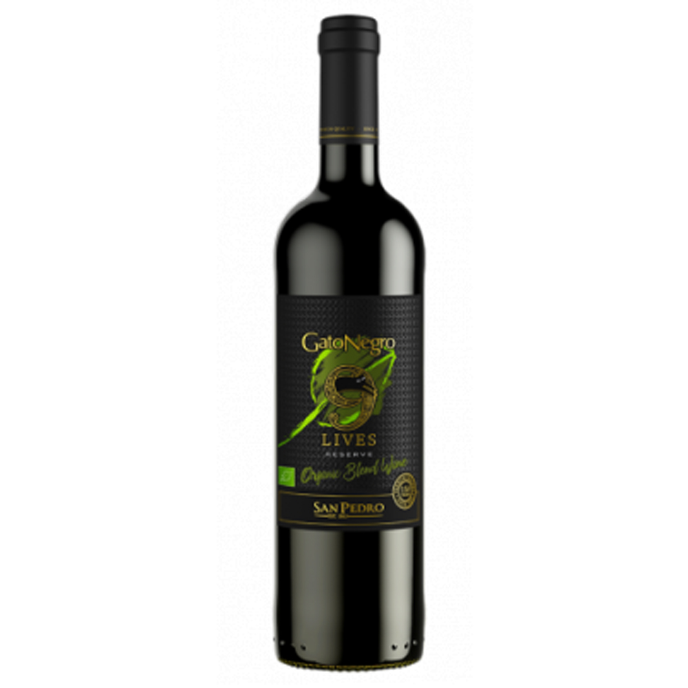 Wino Gato Negro 9 Lives Organic 13% czerwone wytrawne 750 ml