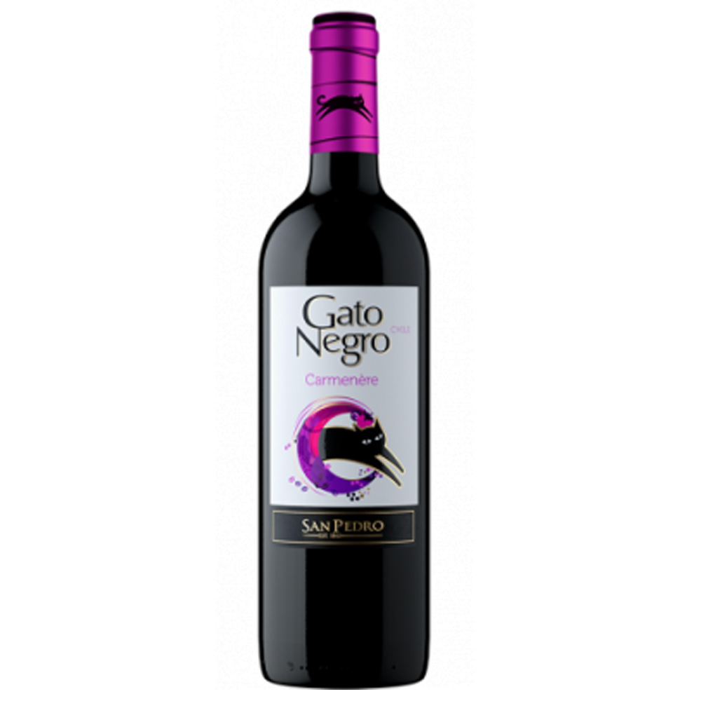 Wino Gato Negro Carmenere 13,5% czerwone wytrawne 750 ml
