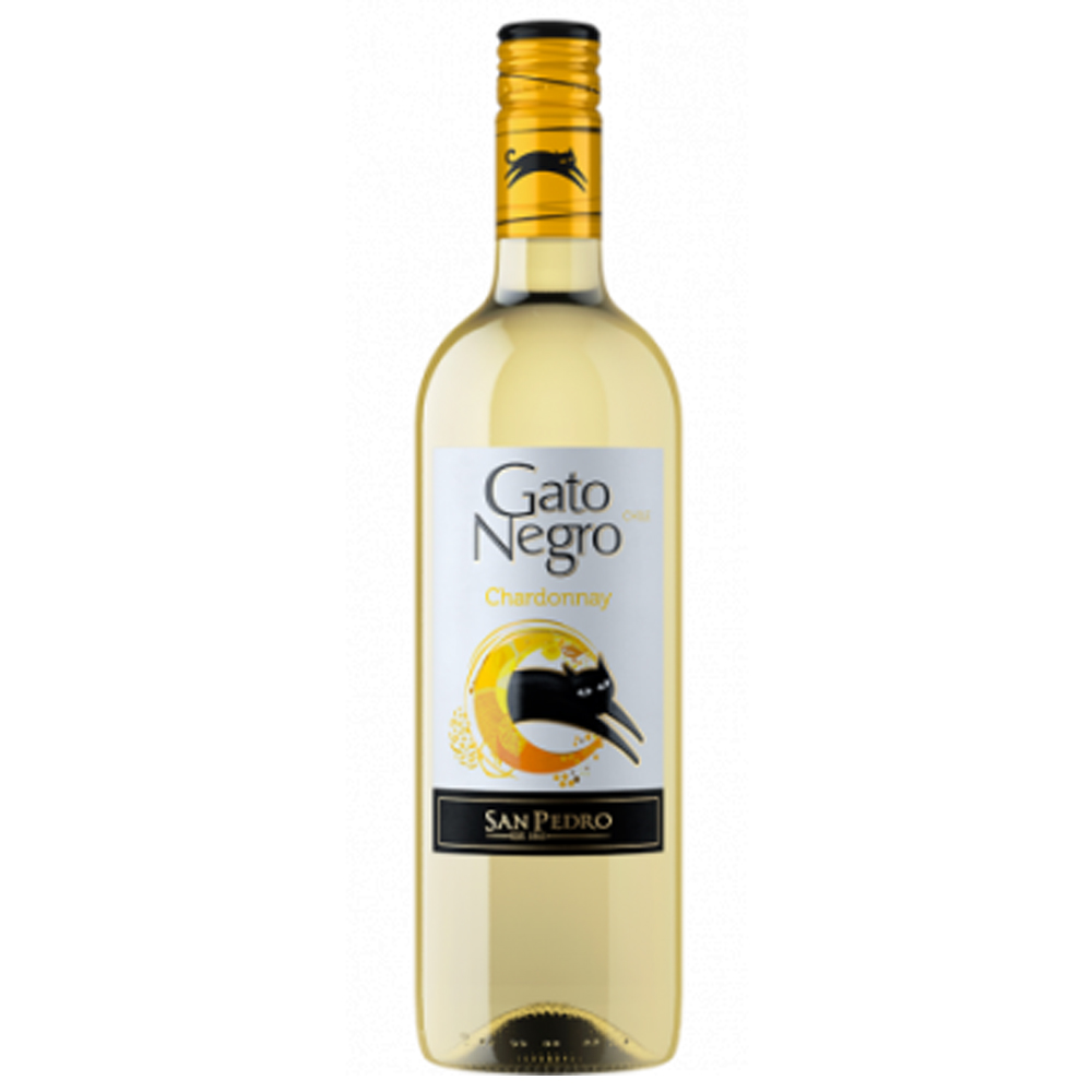 Wino Gato Negro Chardonnay 13% białe wytrawne 750 ml