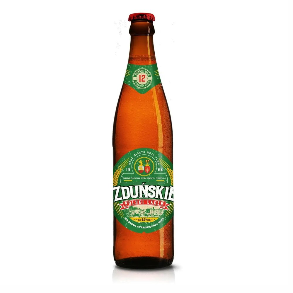 Piwo Browar Staropolski Zduńskie Lager Retro białe 5,7% 15 x 500 ml