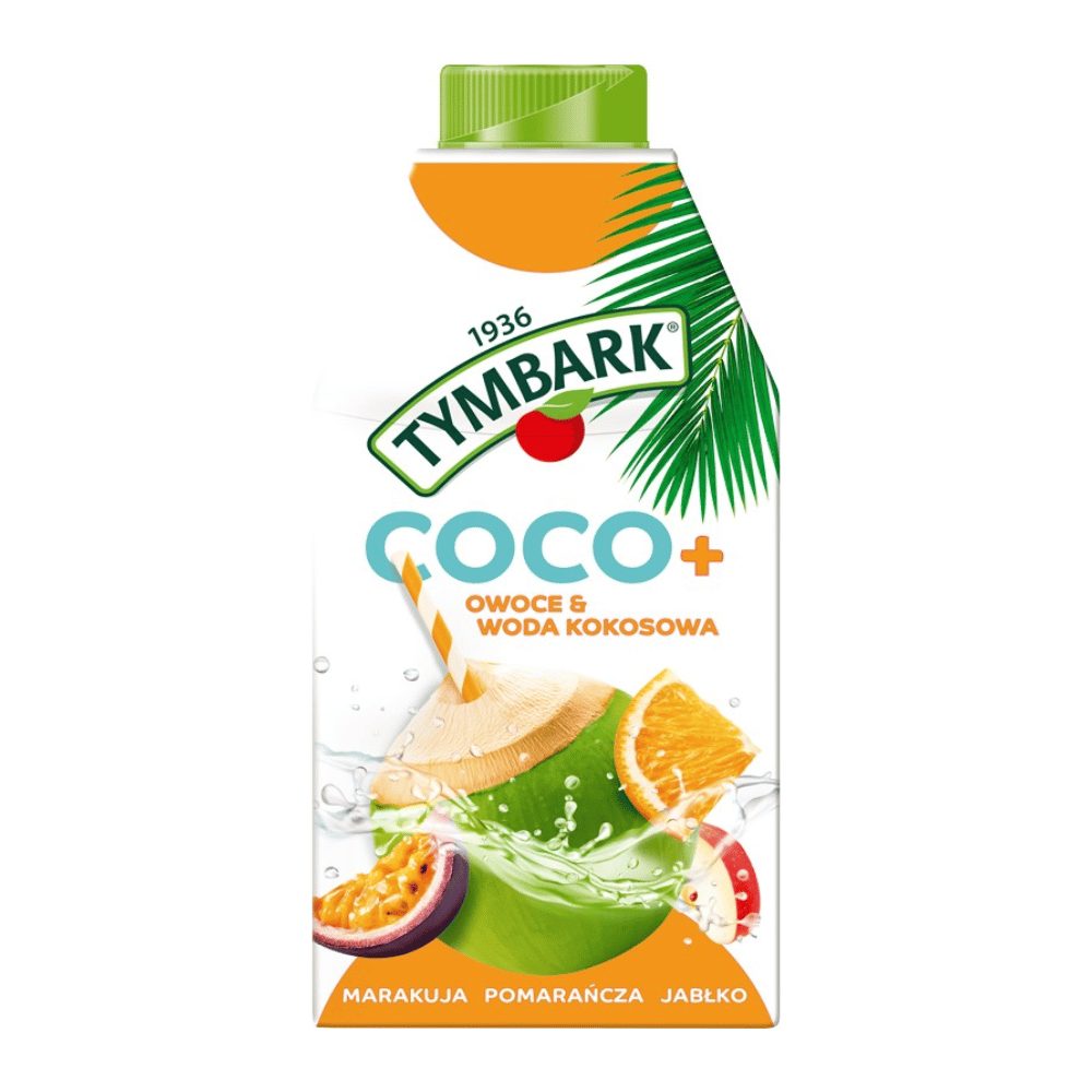 Napój Tymbark Coco + jabłko-pomarańcza-marakuja 500 ml