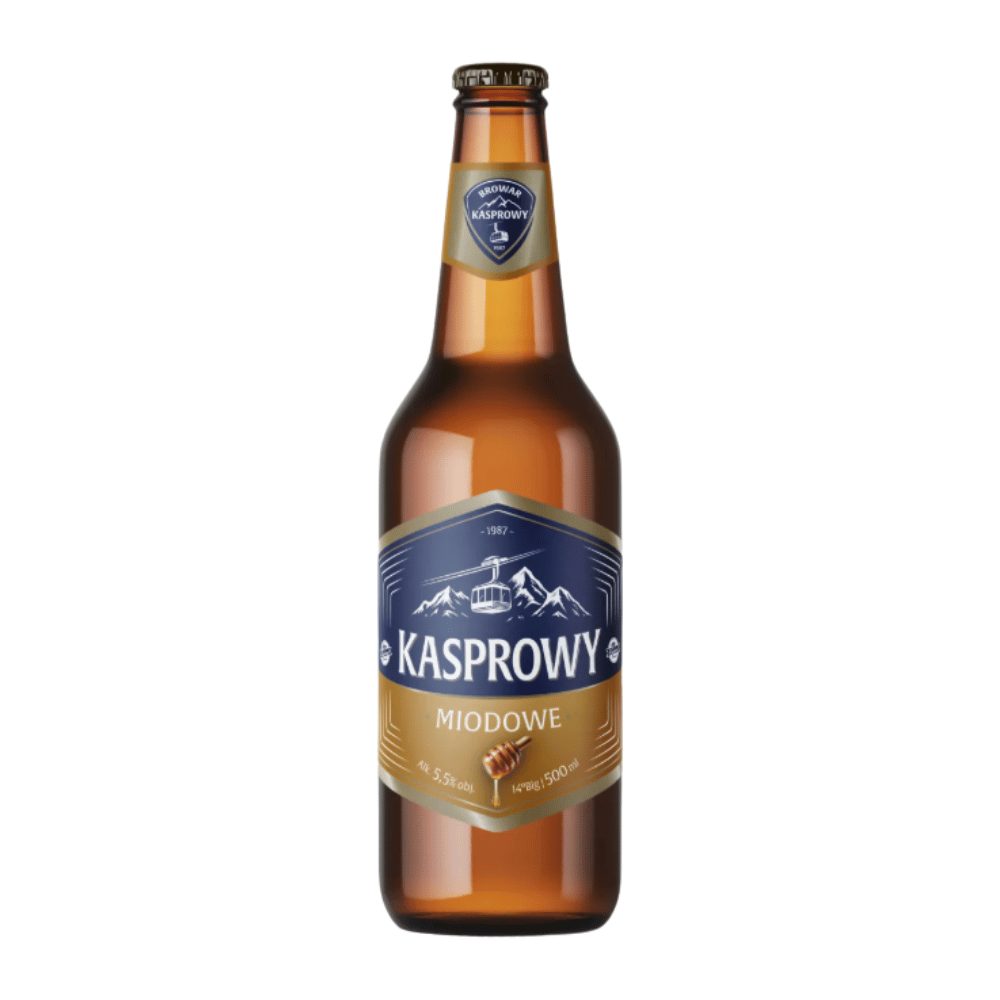 Piwo Browar Kasprowy Miodowe 5,5% 500 ml