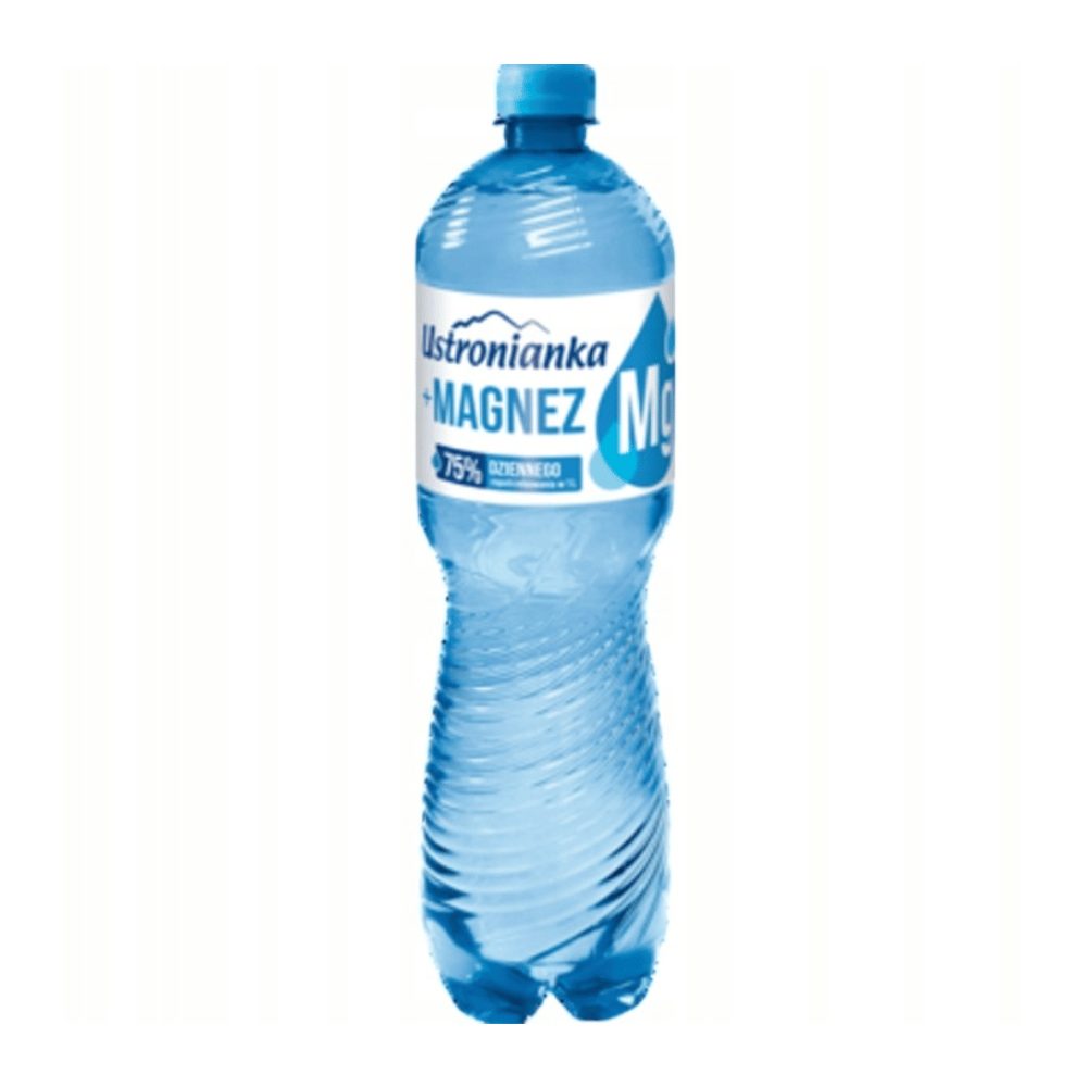 Woda Ustronianka z Magnezem gazowana 1500 ml DRS