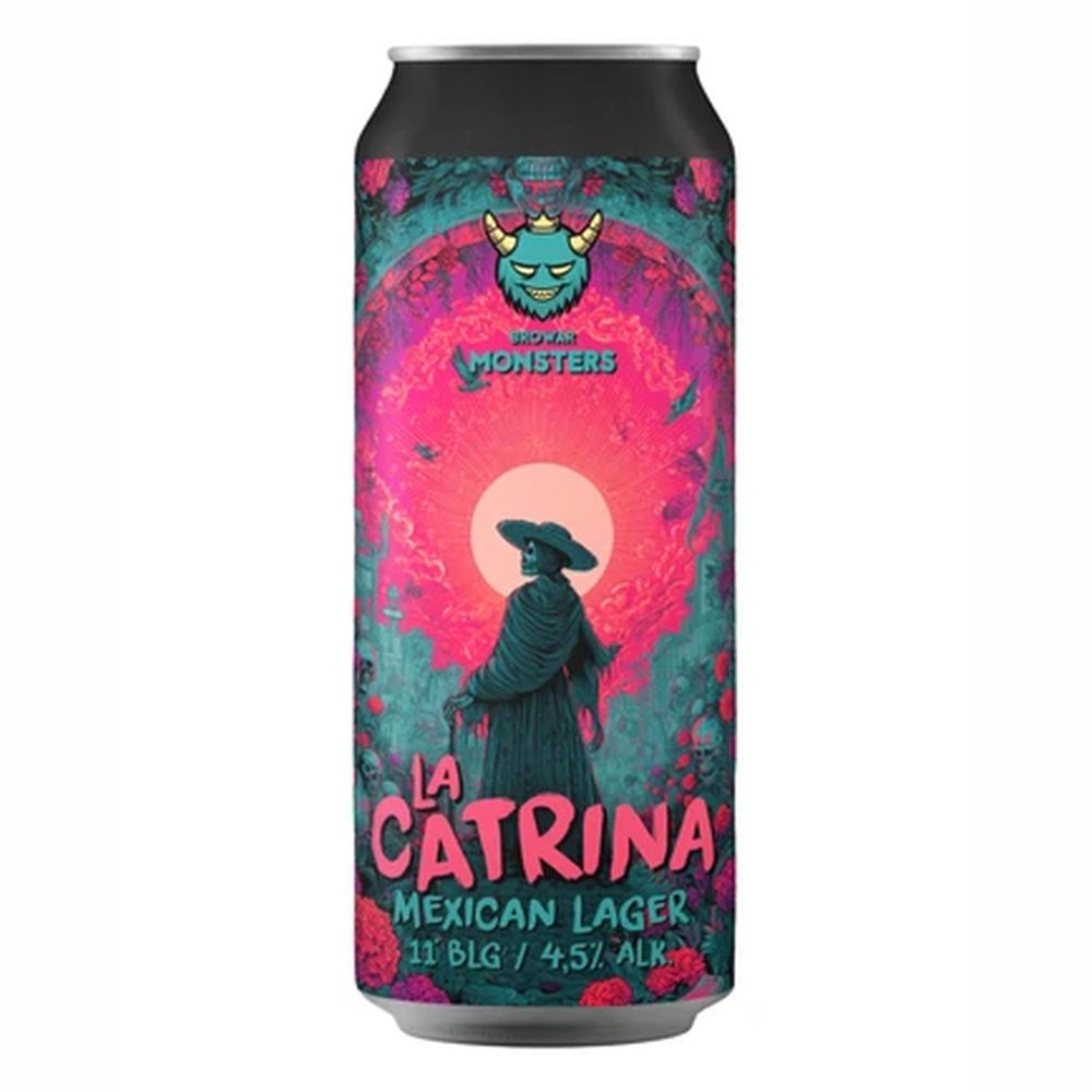 Piwo Monsters La Catrina Mexican Lager 4,5% 500 ml puszka DRS