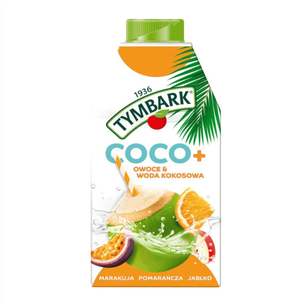 Napój Tymbark Coco + jabłko-pomarańcza-marakuja 6 x 500 ml