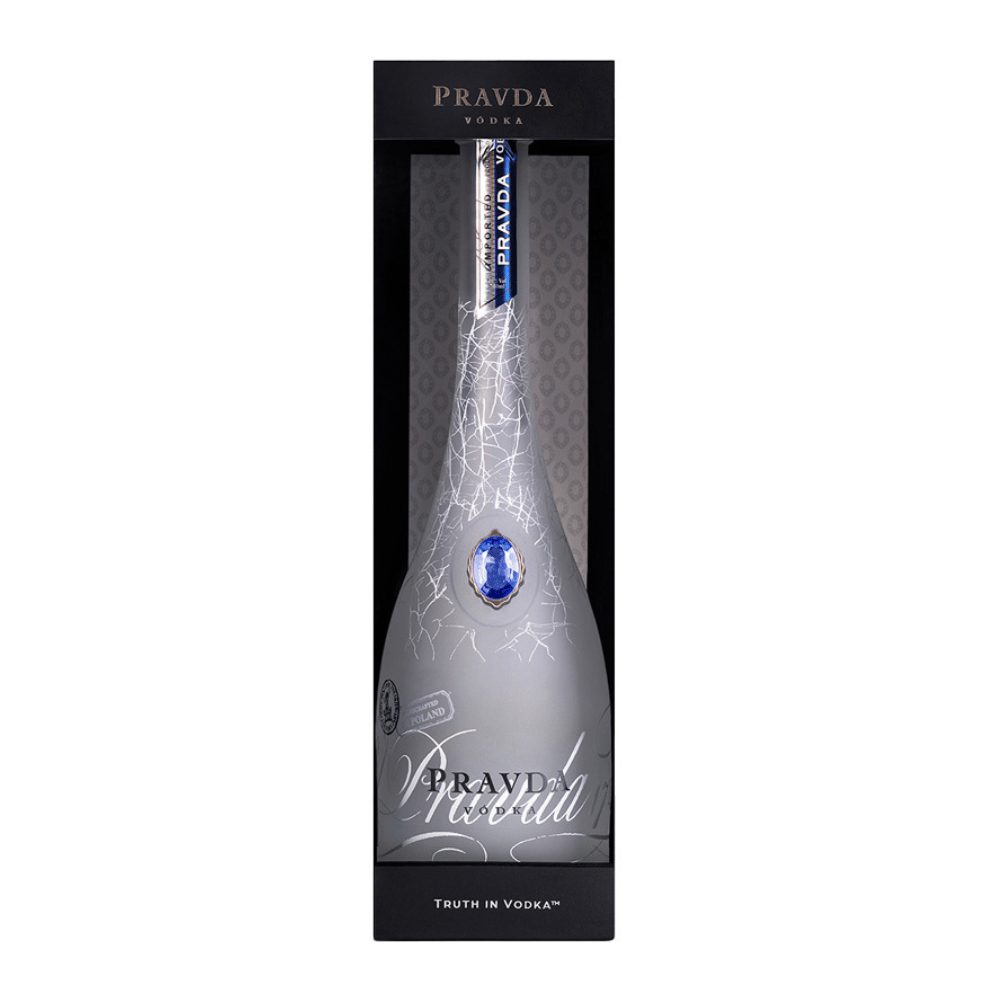 Wódka Pravda 40% 1000 ml kartonik czarny