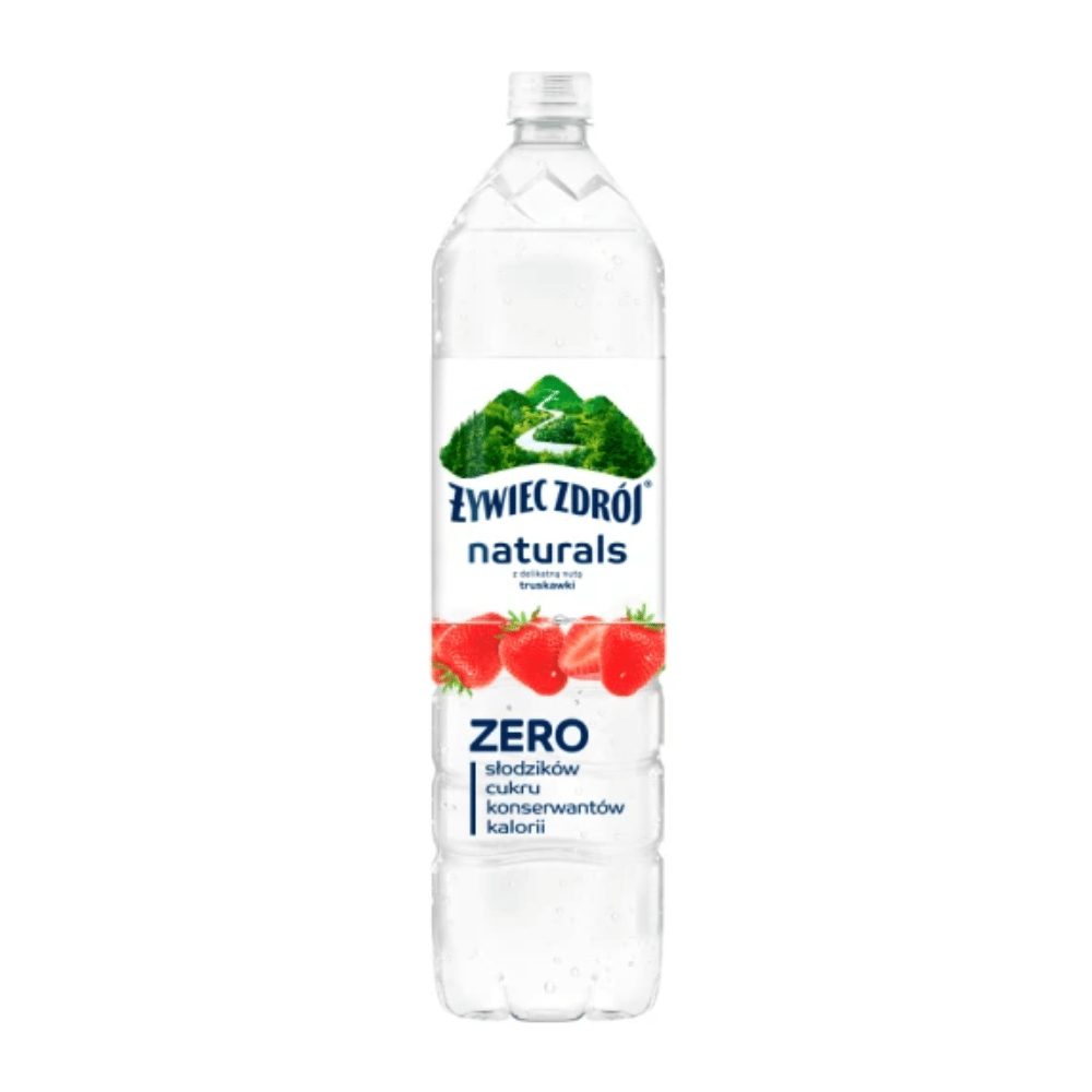 Woda Żywiec Zdrój Naturals Truskawka niegazowana 1200 ml DRS