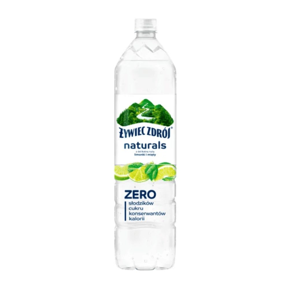 Woda Żywiec Zdrój Naturals Limonka-Mięta niegazowana 1500 ml DRS