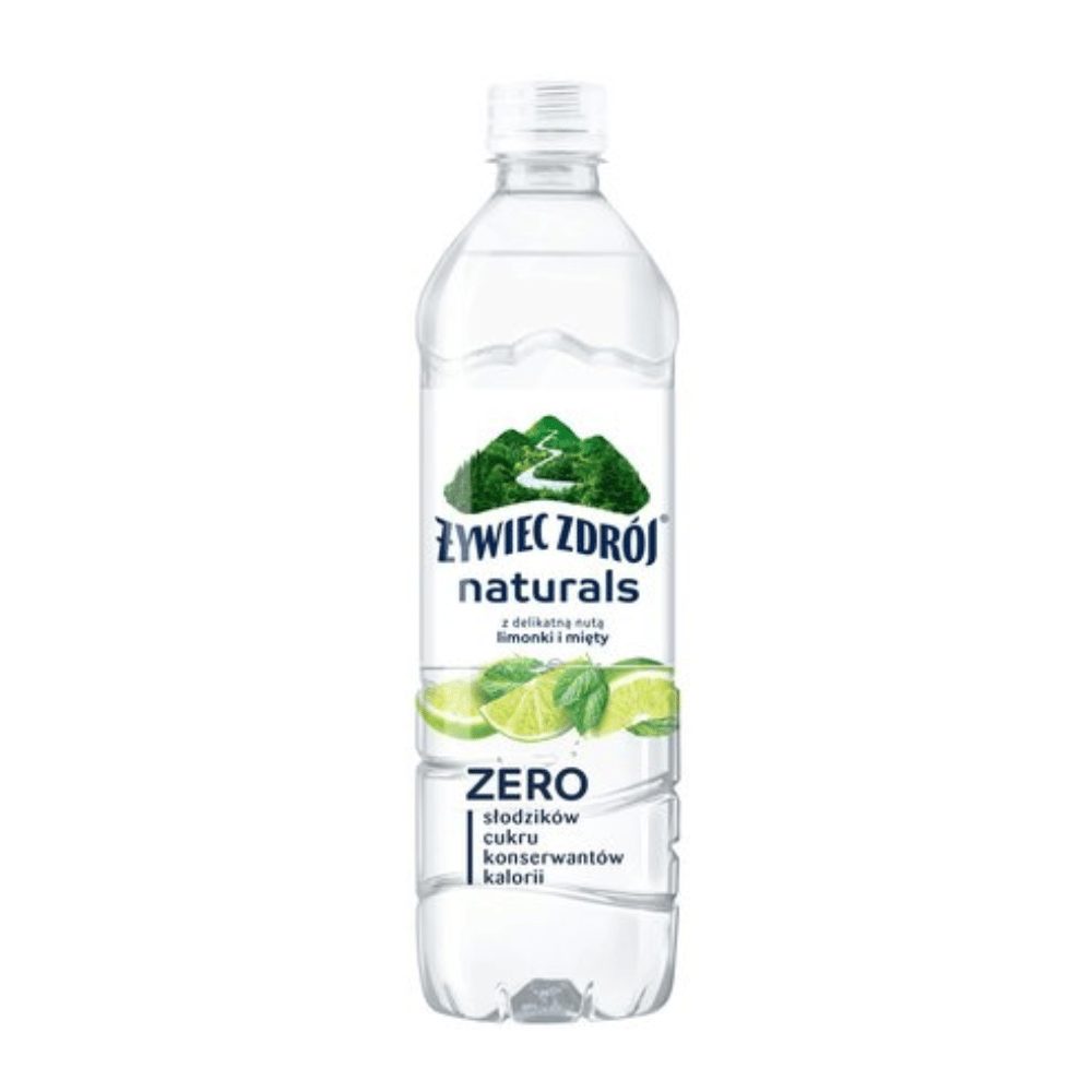 Woda Żywiec Zdrój Naturals Limonka-Mięta niegazowana 500 ml DRS