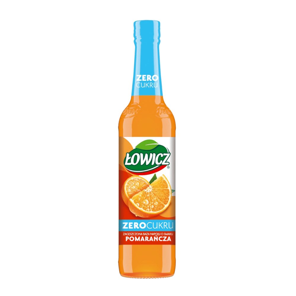 Syrop Łowicz zero cukru pomarańcza 400 ml