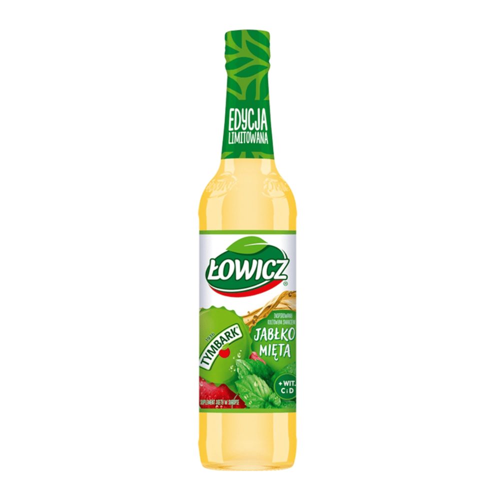 Syrop Łowicz Tymbark jabłko mięta 400 ml