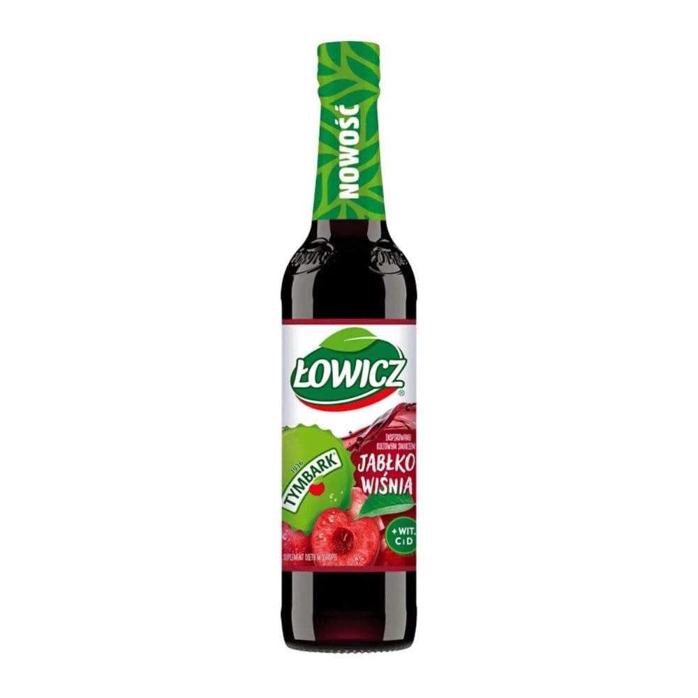 Syrop Łowicz Tymbark jabłko wiśnia 400 ml