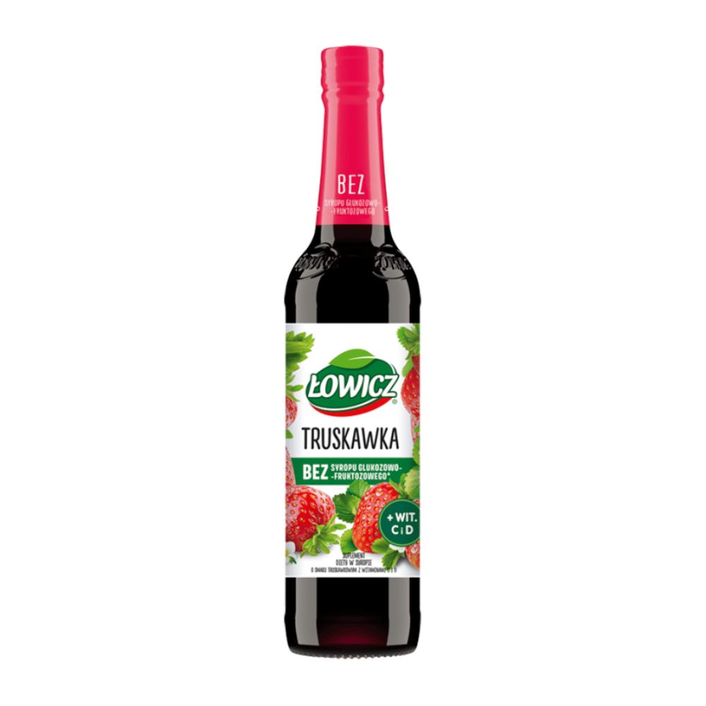 Syrop Łowicz truskawka 400 ml