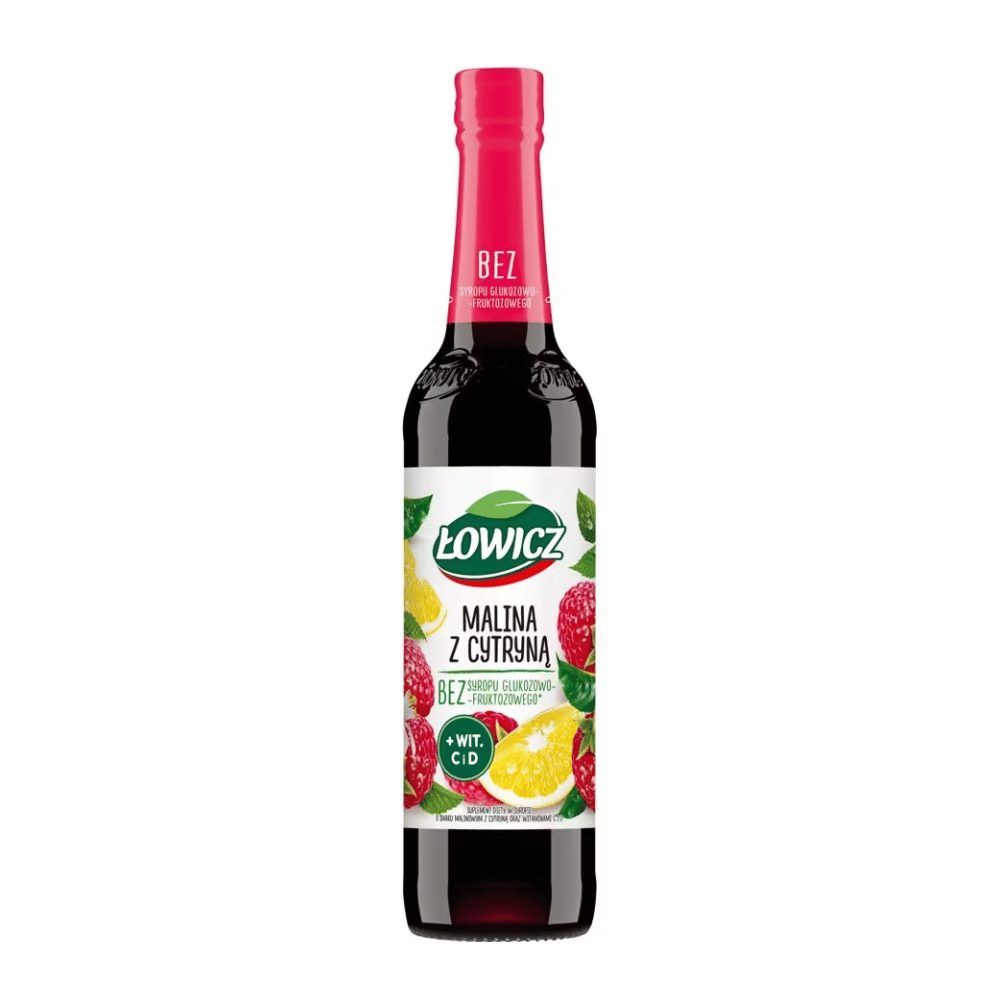 Syrop Łowicz malina z cytryną 400 ml