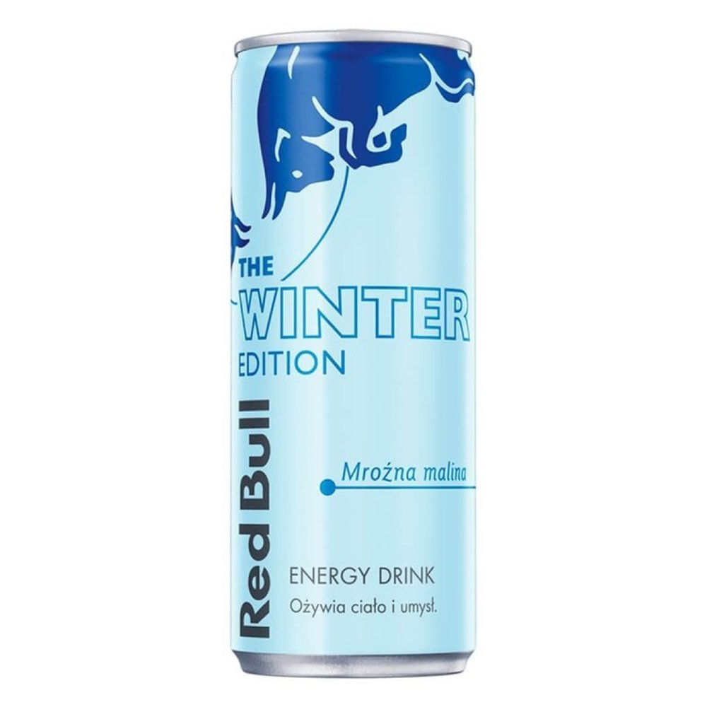 Napój energetyczny Red Bull Napŕj Energetyczny Winter Edition Mrożona Malina Puszka 250 ml