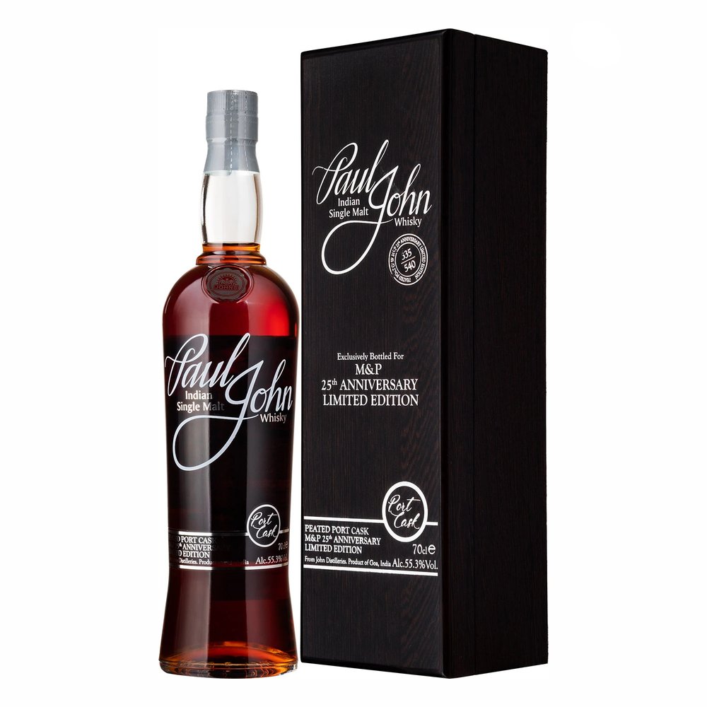 Whisky Paul John Vintage Port Cask M&p 25TH Anniversary Indie 55,3% 700 ml