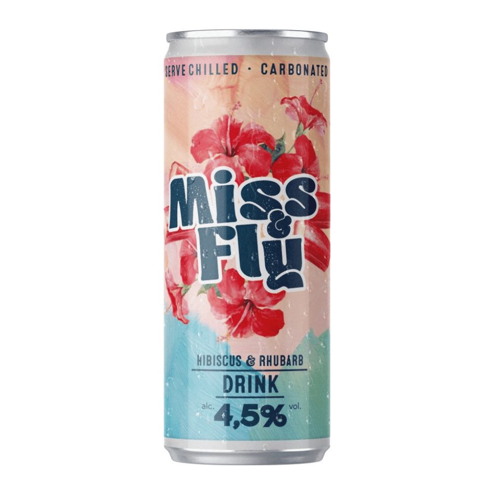 Drink Miss & Fly Hibiscus & Rhubarb 4,5% 330 ml puszka