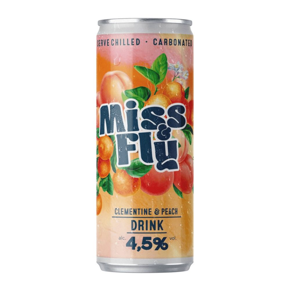 Drink Miss & Fly Clementine & Peach 4,5% 330 ml puszka