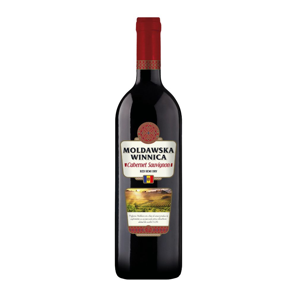 Wino Mołdawska Winnica Cabernet Sauvignon 14% czerwone półwytrawne 750 ml