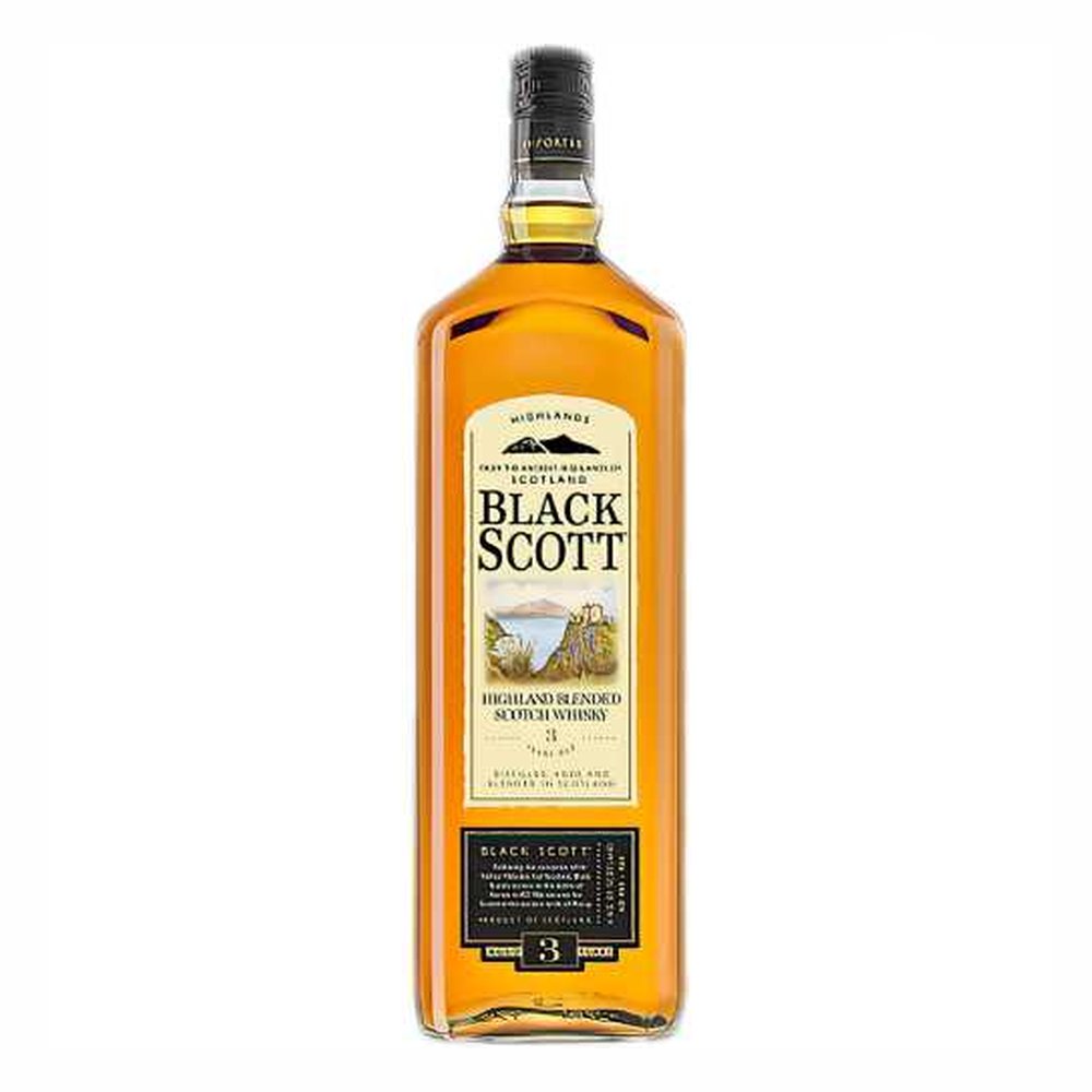Whisky Black Scott 3YO Scottish 40% 1000 ml