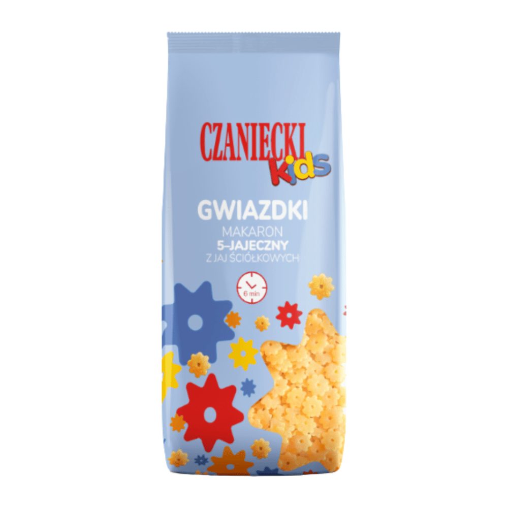Makaron Czaniecki Kids 5 jajeczny Gwiazdki 250g