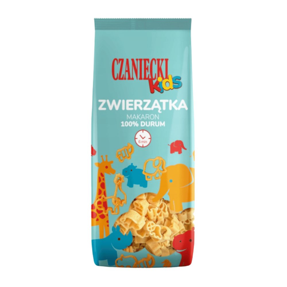 Makaron Czaniecki Kids 100% Durum Zwierzątka 250g